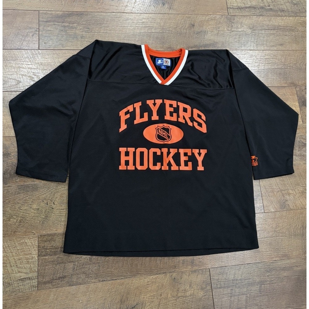 Vintage 90s Philadelphia Flyers Starter Jersey Black XL No Name NHL Hockey
